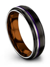 Cute Wedding Band Tungsten Ring Couple 6mm Rings Set 6mm 8th Tungsten - Charming Jewelers