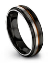 Matching Wedding Band for Couples Black Tungsten Wedding Band Set for Wife - Charming Jewelers