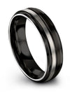 Tungsten Wedding Band for Male Tungsten Carbide Wedding Ring Black Promise - Charming Jewelers