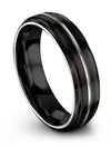 Lady Wedding Bands Tungsten Black and Grey Tungsten Carbide Rings Sets Black - Charming Jewelers