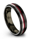 Black Wedding Bands Sets for Husband and Fiance Tungsten Bands for Male Custom - Charming Jewelers