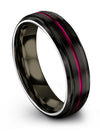 Black Wedding Rings for Couples Tungsten Carbide Wedding