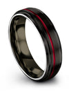 Guy Promise Rings Black Tungsten Girlfriend and His Tungsten Wedding Bands His - Charming Jewelers