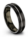 Tungsten His and Husband Promise Ring Engagement Ring for Ladies Tungsten Black - Charming Jewelers