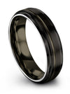 Black Tungsten Promise Ring for Woman&#39;s Black Tungsten Carbide 6mm Black - Charming Jewelers