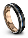 Guy Wedding Bands Set Tungsten Bands Engrave Black Plated