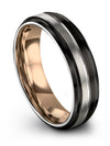 Cute Promise Band Tungsten 6mm Wedding Rings Black Band Jewelry Black Wedding - Charming Jewelers