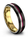 Amazing Promise Rings for Mens Tungsten Band Boyfriend and Him Brushed Engraved - Charming Jewelers