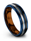 His and His Promise Rings Band Tungsten Engagement Female Ring Engraved Couples - Charming Jewelers