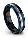 Simple Black Wedding Ring for Woman Male Black Tungsten Wedding Rings Minimal - Charming Jewelers