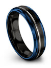 Men Tungsten Carbide Wedding Bands Black Tungsten Rings for Men&#39;s Wedding Bands - Charming Jewelers