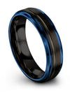 Guys Wedding Rings Set Black Tungsten Wedding Ring for Woman&#39;s Black Plain - Charming Jewelers