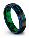 Matching Wedding Black Band for Couples Tungsten Anniversary Band Black Guy - Charming Jewelers