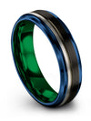 Tungsten Girlfriend and His Promise Rings Tungsten Carbide Engraved Rings Black - Charming Jewelers