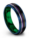 Wedding and Engagement Ring Tungsten Matte Bands for Lady Black Tungsten Band - Charming Jewelers