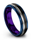 Minimalist Anniversary Band Guys Engagement Ring Tungsten 6mm Engagement Male - Charming Jewelers