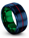 Muslim Wedding Ring for Woman Band Tungsten Blue Bands for Couple Ring - Charming Jewelers