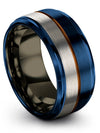 Band Promise Band Female Tungsten Jewelry Promise Band for Couples Blue Aunt - Charming Jewelers