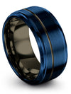 Unique Promise Ring Tungsten Best Friends Rings Blue Midi Ring Christmas Gift - Charming Jewelers
