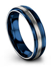 Woman&#39;s and Female Wedding Ring Set Tungsten Rings Bands Step Bevel Promise - Charming Jewelers