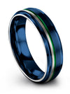 Promise Band Sets Exclusive Wedding Ring Blue Men Bands for Male Happy - Charming Jewelers