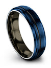 Customized Wedding Rings Tungsten Carbide Wedding Rings Blue Woman Jewelry - Charming Jewelers
