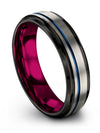 Mother&#39;s Day Her Tungsten Carbide Grey Bands for Lady Engraved 4th - Fruit - Charming Jewelers