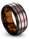 Matching Wedding Rings for Couples Grey Men Tungsten Wedding Rings Sets Simple - Charming Jewelers