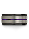 Rings Promise Rings Male Tungsten Rings for Mens Grey Ring for Man Grey Small - Charming Jewelers
