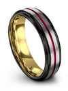 Wedding Ring Fiance Tungsten Rings Ring Minimalist Bands Set Woman&#39;s Jewelry - Charming Jewelers