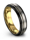 Tungsten and Grey Wedding Rings for Female Tungsten Carbide