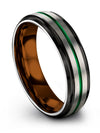 Plain Wedding Ring Men Brushed Tungsten Bands Grey Womans Bands Guy Anniversary - Charming Jewelers