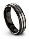 Grey Anniversary Band Woman Tungsten I Love You Bands Personalized Ring Grey - Charming Jewelers
