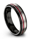 Ladies Wedding Bands Engraved Promise Band Tungsten Promise Bands Simple Happy - Charming Jewelers