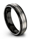 Tungsten Anniversary Band Ladies Grey 6mm Grey Tungsten Ring I Love You Promise - Charming Jewelers