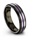 Tungsten Wedding Sets for Couples Tungsten Bands Her and Wife Set Grey Rings - Charming Jewelers