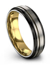 Grey Tungsten Promise Band for Woman Tungsten Bands for Ladies Engagement Lady - Charming Jewelers