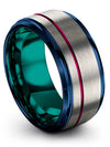 Wedding Ring Husband Tungsten Band Sets Couples Matching Jewelry Tungsten - Charming Jewelers