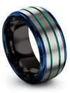 Groove Wedding Band Tungsten Carbide Bands for Men Engraved Simple Engagement - Charming Jewelers