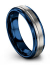 Wedding Grey Ring Set for Him and Fiance Tungsten Ring Fiance and His Grey - Charming Jewelers