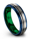 Woman Grey Tungsten Wedding Bands Tungsten Wedding Rings Guys Couples Bands - Charming Jewelers