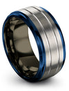 Female Promise Ring Rings Tungsten Grey Female Band Promise Rings for Couples - Charming Jewelers