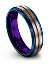 Grey Copper Wedding Sets Common Tungsten Bands Promise Bands for Him - Charming Jewelers