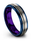 Tungsten Promise Ring for Wife and Fiance Tungsten Band for Couples Grey - Charming Jewelers