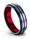 His and His Tungsten Wedding Rings Rare Band 6mm Bands Engagement Womans Bands - Charming Jewelers