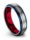 Guys Matte Wedding Ring Tungsten Boyfriend Rings Custom Bands Personalized - Charming Jewelers