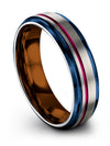 Grey Gunmetal Wedding Ring Guy Ring Tungsten 6mm Band Husband Birthday Gift - Charming Jewelers