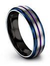 Couple Wedding Ring Tungsten Wedding Rings Sets for His and Wife Grey 6mm - Charming Jewelers