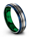 Wedding and Engagement Guys Band for Male Nice Tungsten Ring Grey Love Ring - Charming Jewelers