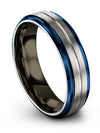 Tungsten Anniversary Band for Her Carbide Tungsten Wedding Rings for Guy Grey - Charming Jewelers